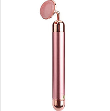 Load image into Gallery viewer, Electric Rose Quartz Face Massager