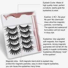 Load image into Gallery viewer, 5 Pairs Magnetic Eyelashes