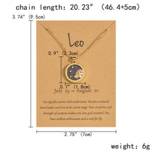 Load image into Gallery viewer, 12 Constellation Necklaces For Women