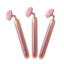 Load image into Gallery viewer, Electric Rose Quartz Face Massager