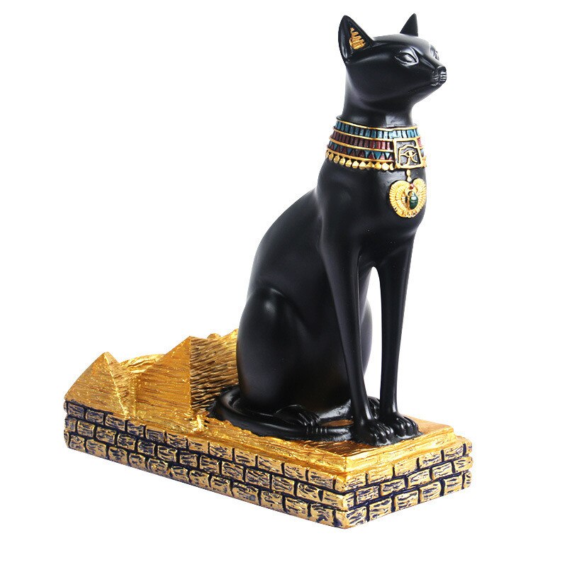 Classic Egyptian Cat God Retro Style Wine Bottle Decor Display Rack