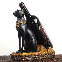 Load image into Gallery viewer, Classic Egyptian Cat God Retro Style Wine Bottle Decor Display Rack
