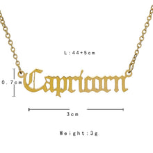 Load image into Gallery viewer, 12 Zodiac Constellations Pendant Necklaces
