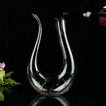 Load image into Gallery viewer, Crystal U-shaped 1500ml Wine Decanter
