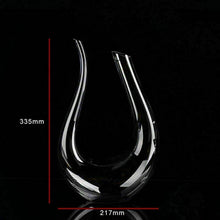 Load image into Gallery viewer, Crystal U-shaped 1500ml Wine Decanter
